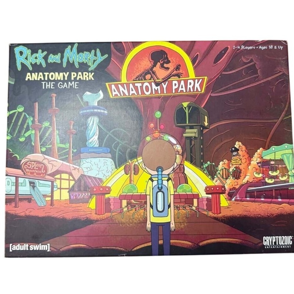 Rick and Morty Anatomy Park The Game Cryptozoic Adult Swim Strategy Board Game